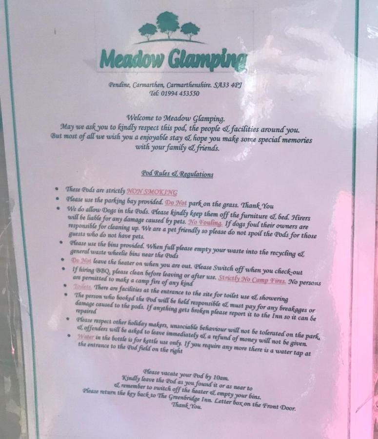 מלון קארמרת'ן Meadow Glamping מראה חיצוני תמונה